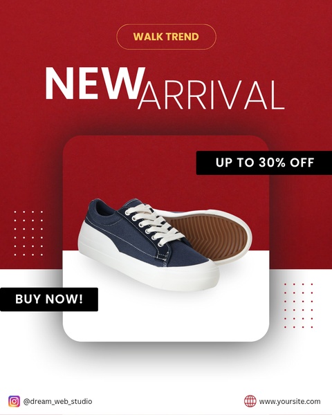 canvas sneakers, lace up sneakers, flat sneakers, casual sneakers, platform sneakers, canvas shoes, new arrival, sale promotion, minimalist, modern typography, bold, energetic, red, black, neutral